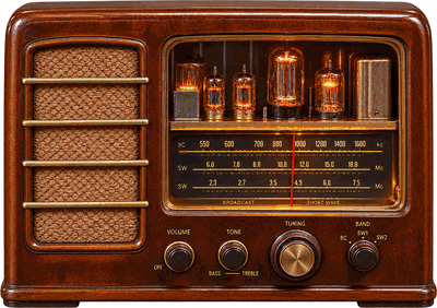 Vintage tube radio